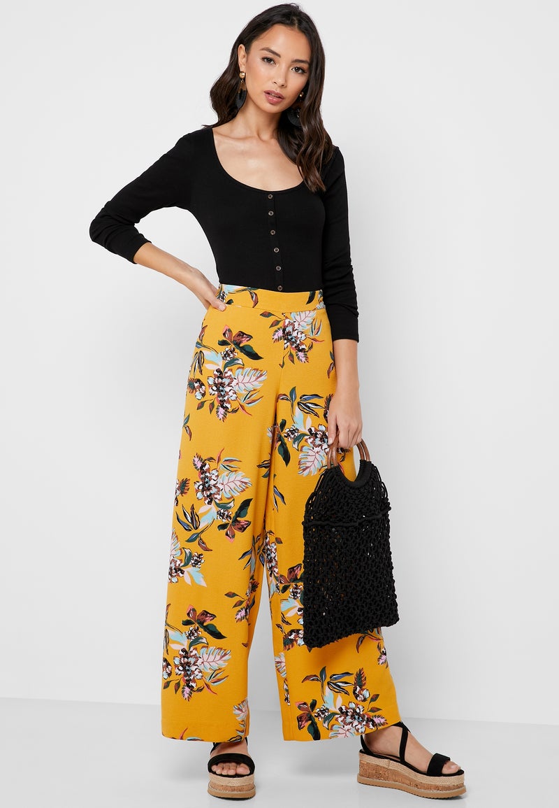 اونلي بنطال مزين بنقشة الزهور متعدد الألوان - Image 4