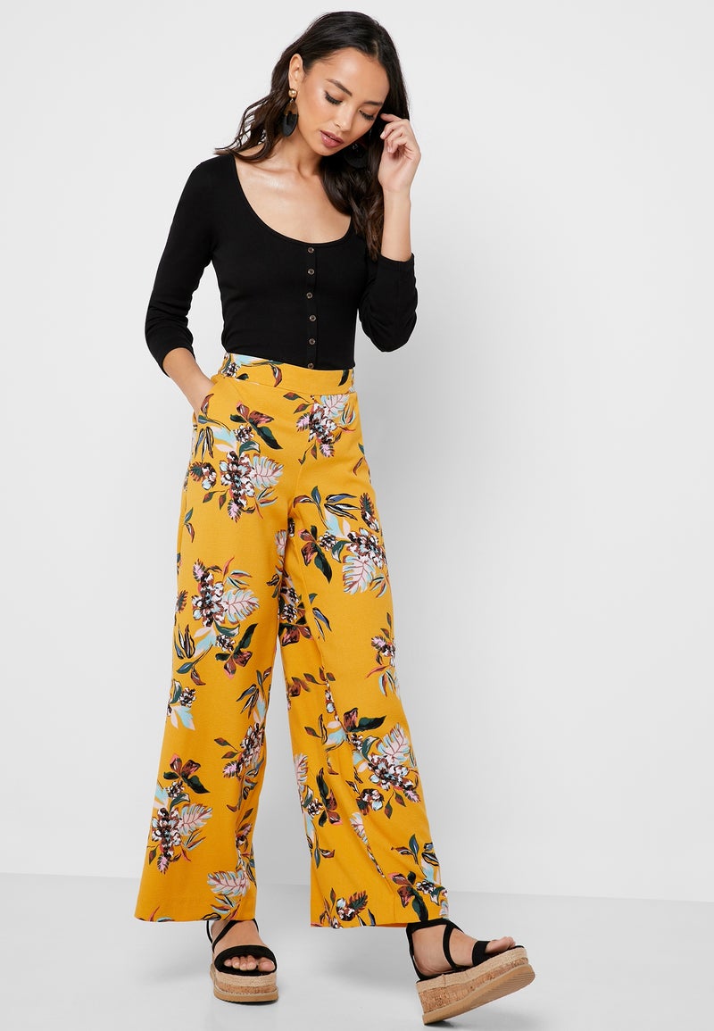 اونلي بنطال مزين بنقشة الزهور متعدد الألوان - Image 1