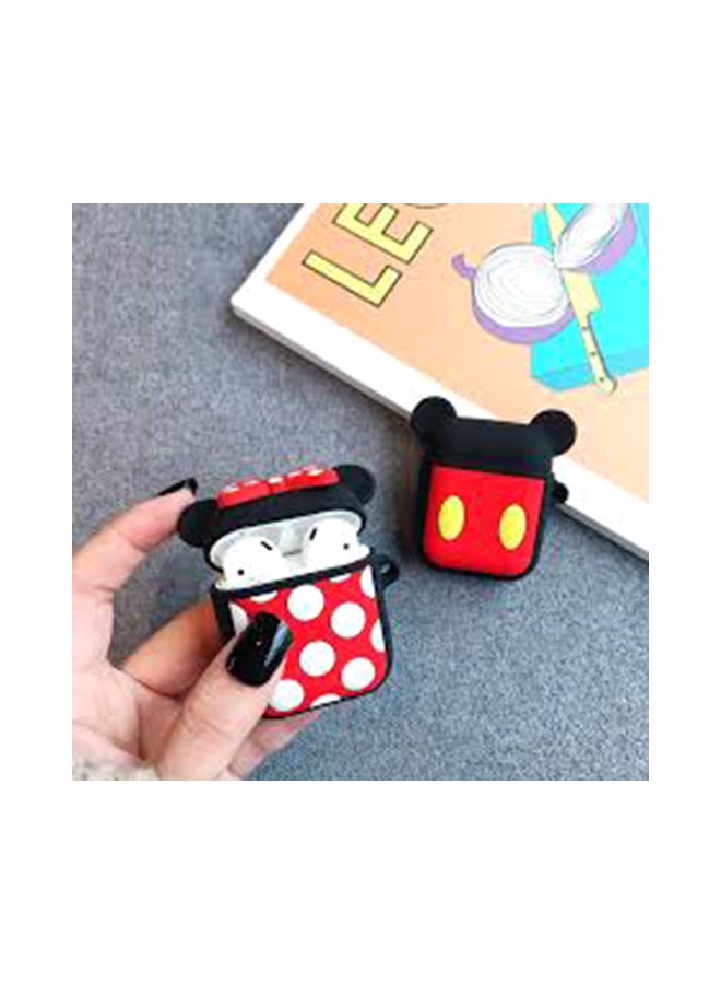 Cartoon Case Cover For Apple AirPods Red/White/Black  - Image 2