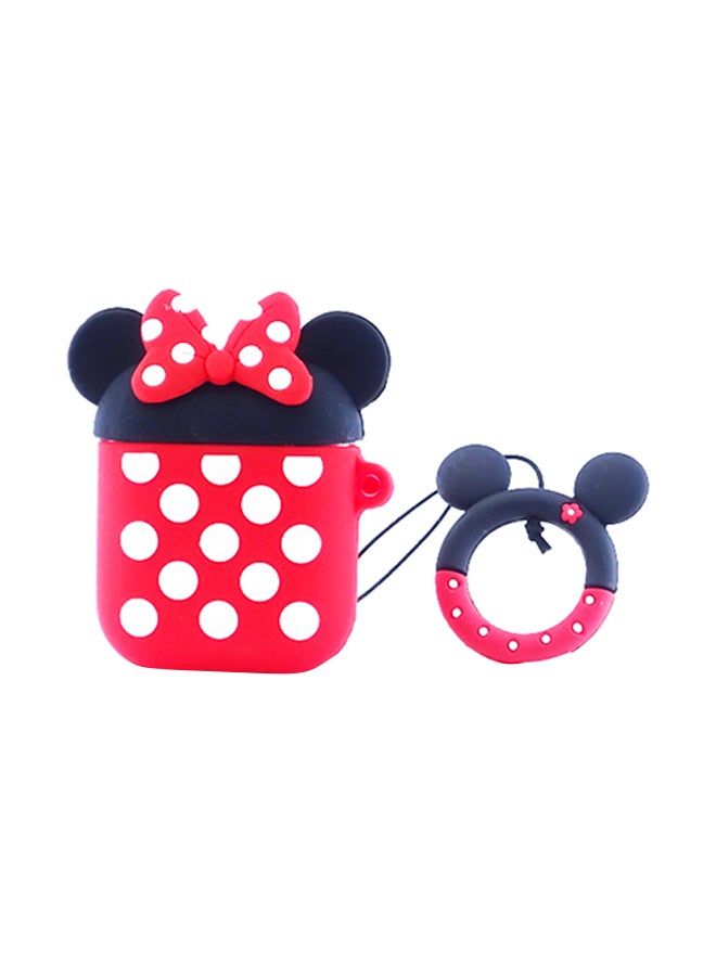 Cartoon Case Cover For Apple AirPods Red/White/Black  - Image 1