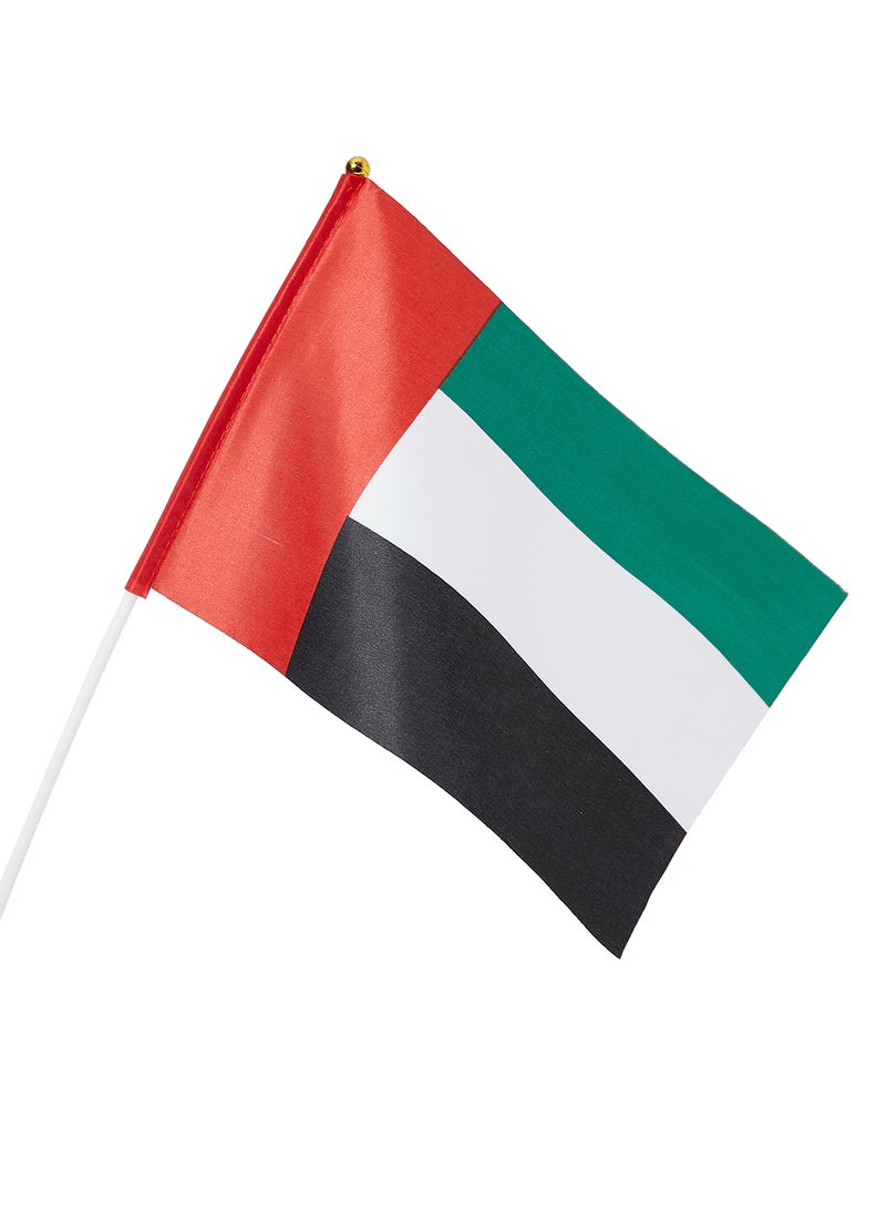 Uae Handheld National Flag Multicolour 14X21centimeter