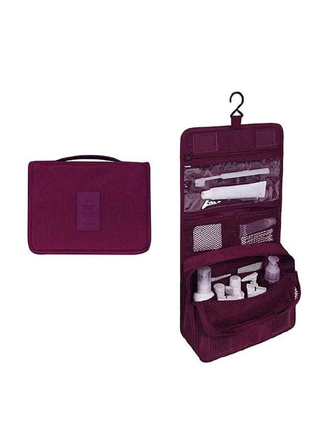 Rubik Hanging Toiletry Cosmetic Bag Wine Red  - Image 1