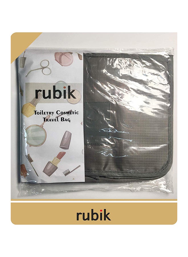 Rubik - Hanging Toiletry Cosmetic Bag Grey - Image 1