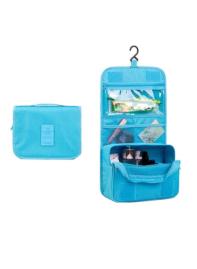 روبيك حقيبة لمستحضرات ولوازم التجميل بتصميم قابل للتعليق أزرق سماوي - Image 1