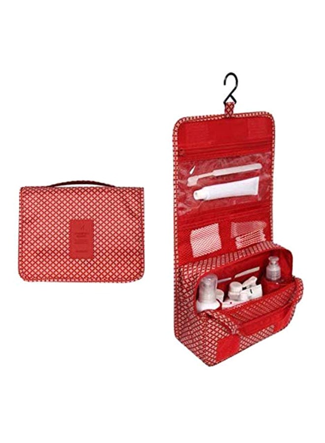 روبيك حقيبة لمستحضرات ولوازم التجميل بتصميم قابل للتعليق ريد ستارز - Image 1