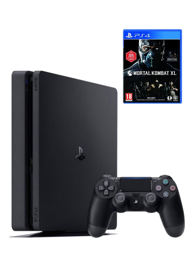 سوني جهاز الألعاب بلايستيشن 4 سليم سعة 500 جيجابايت مع لعبة الفيديو "Mortal Kombat XL" المنطقة 2  - Image 1