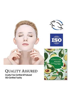 Mond'sub 12-Piece Avocado Nourishing And Tendering Facial Mask Set 20ml  - Image 5