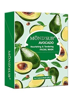 Mond'sub 12-Piece Avocado Nourishing And Tendering Facial Mask Set 20ml  - Image 1