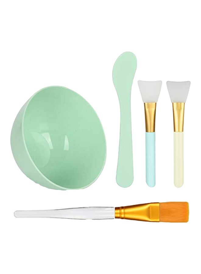 Plazuria Face Mask Mixing Bowl Set Green/White - Image 1