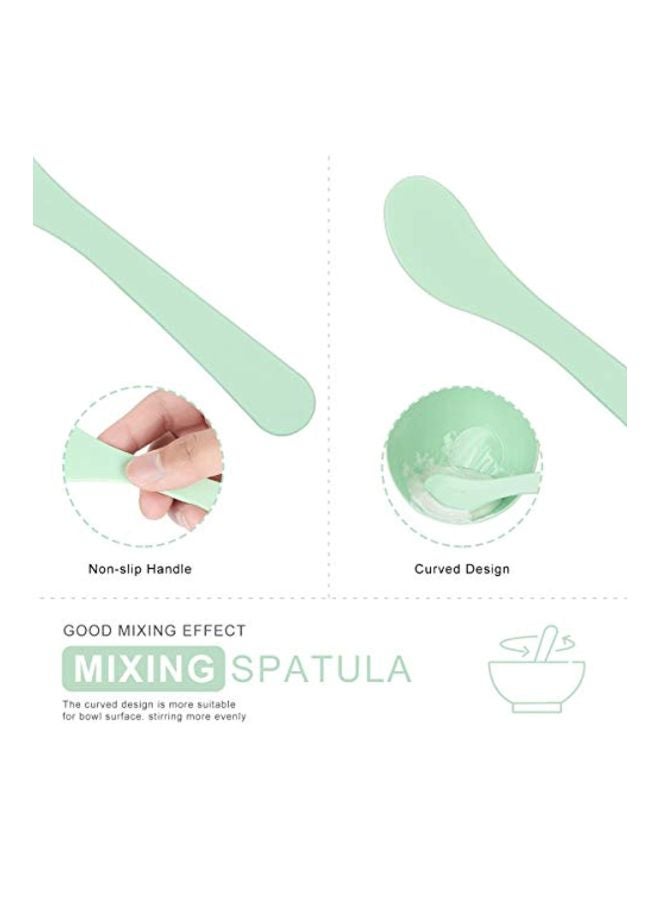 Plazuria Face Mask Mixing Bowl Set Green/White - Image 5