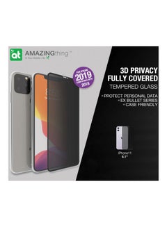 iPhone 11/iPhone XR Privacy Ex Bullet 3D Fully Covered Glass Screen Protector - 3X Stronger Edges Tempered Supreme Glass - v1572250012/N31008612A_5