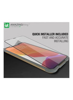 AMAZINGthing iPhone 11/iPhone XR Fully Covered 2.75D Tempered Glass Screen Protector With Built In Dust Filter And Anti Static Glue - Easy Install Quick Installer Align Tray Clear  - Image 4