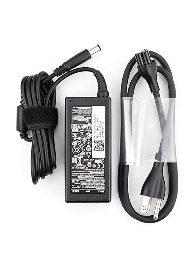 DELL AC Adapter With Power Cord For Dell DA65NM111-00 Black - Image 1