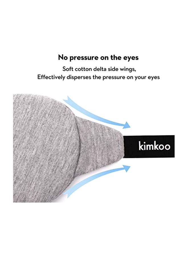 kimkoo 2-Piece Sleeping Eye Mask Black/Grey  - Image 4