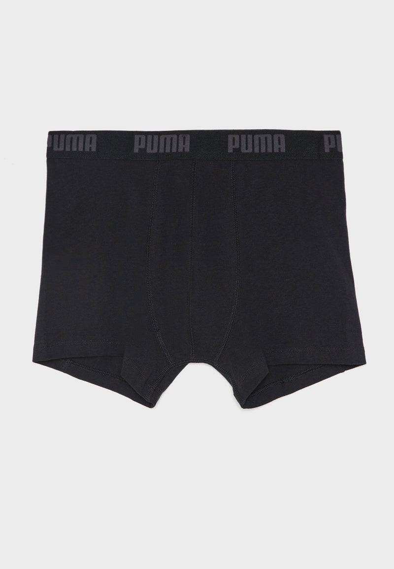 PUMA - Pack Of 2 Cotton Basic Boxers Black - Image 1