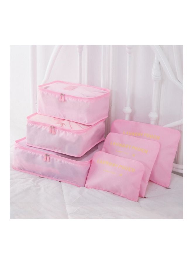 Generic - 6-Piece Travel Organizer Set Pink - Image 1