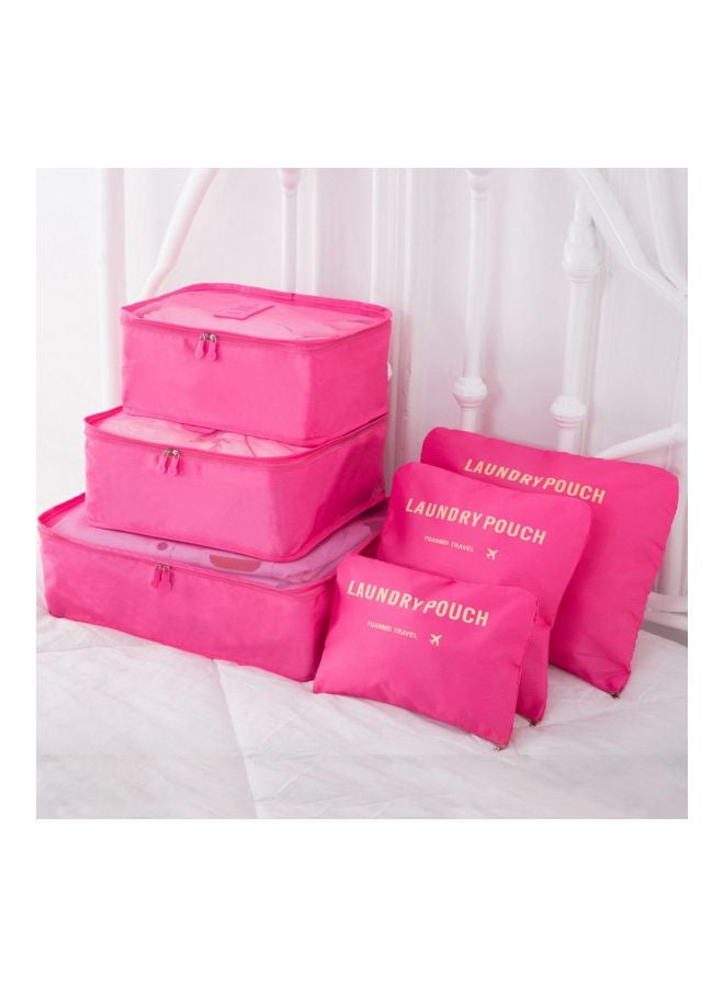 6-Piece Travel Organizer Set Red Rose  - Image 3
