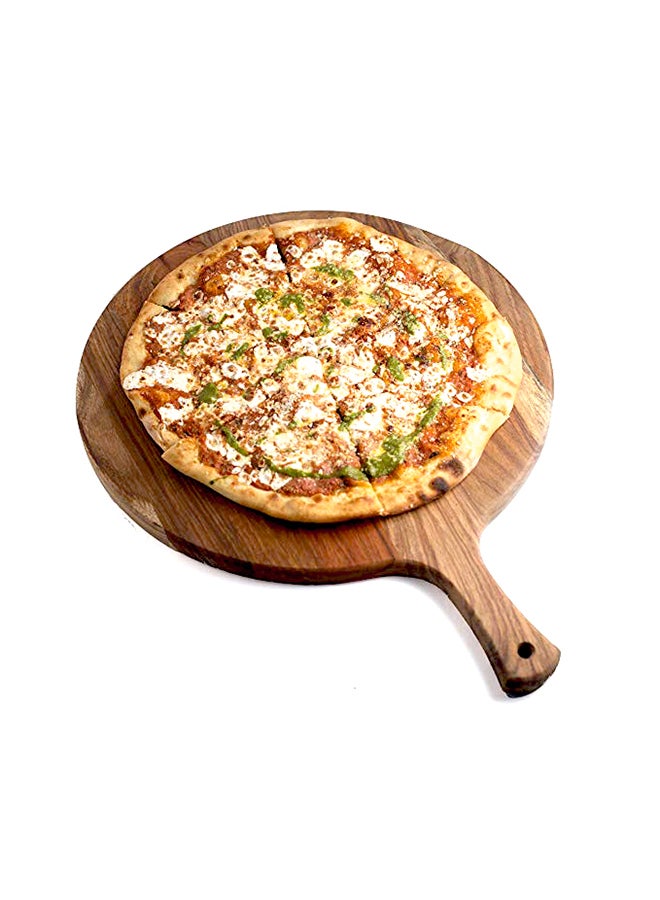 بيلي لوح خشبي دائري بتصميم مجداف بني standard - Image 2