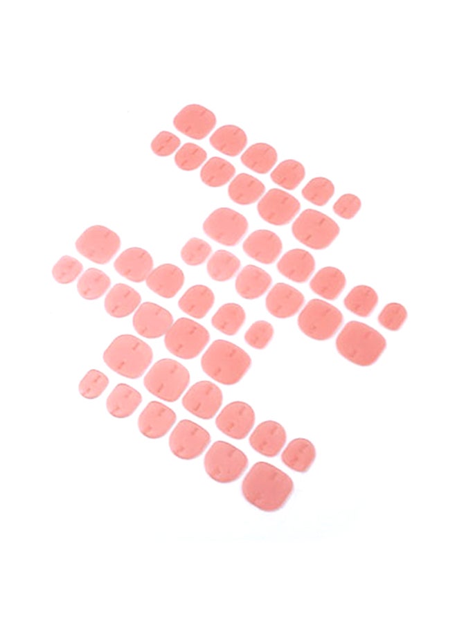 مجموعة ملصقات مزدوجة الجوانب بشريط خلفي لاصق مكونة من 48 قطعة أحمر - Image 2