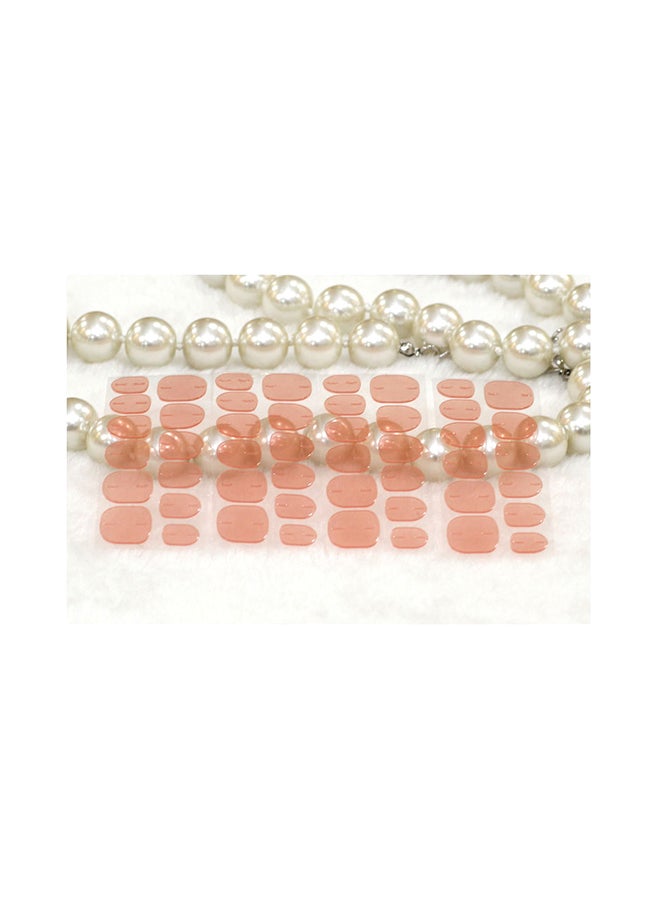 مجموعة ملصقات مزدوجة الجوانب بشريط خلفي لاصق مكونة من 48 قطعة أحمر - Image 3