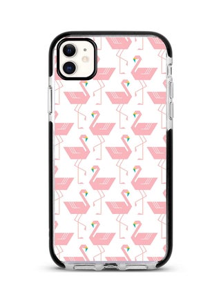 Protective Case Cover For Apple iPhone 11 Feminine Flamingos Full Print - v1572343062/N31482706A_1