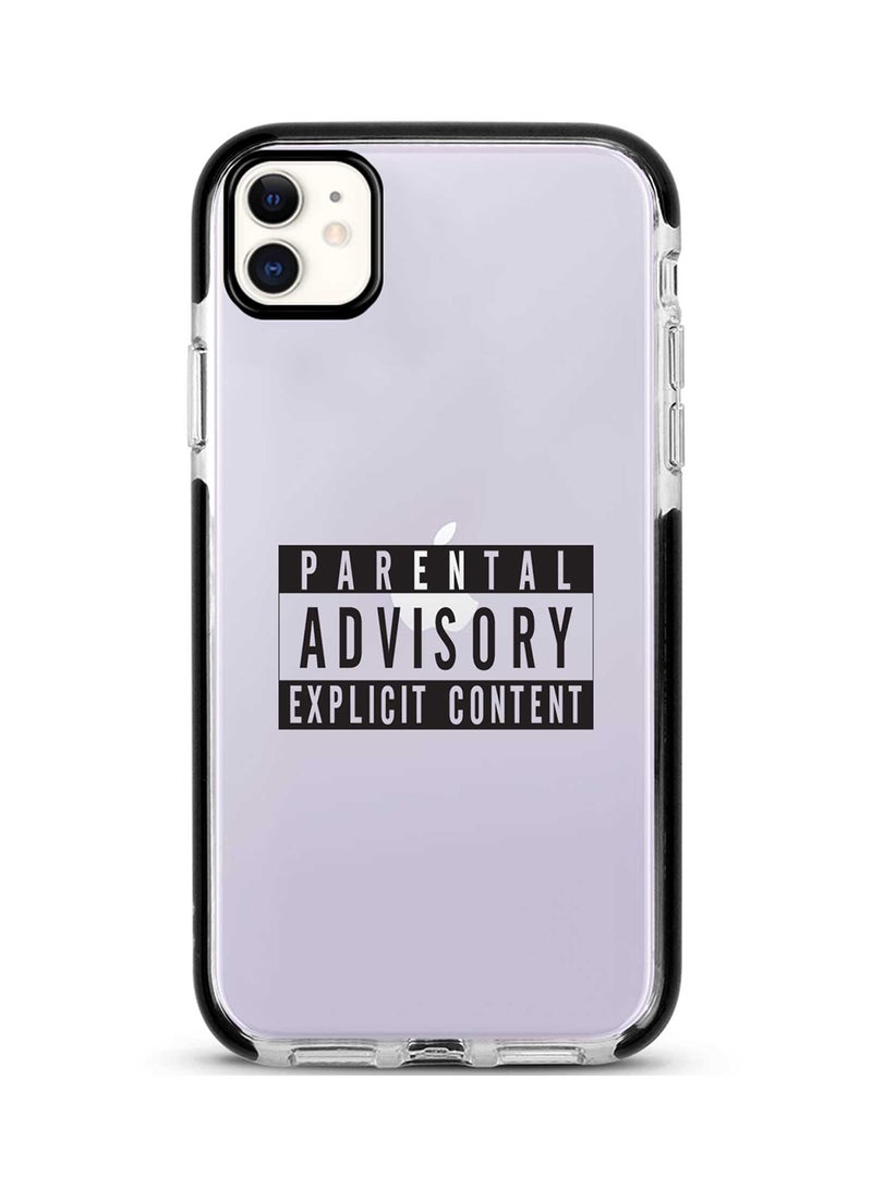 Stylizedd Protective Case Cover For Apple iPhone 11 Purple/Black/White