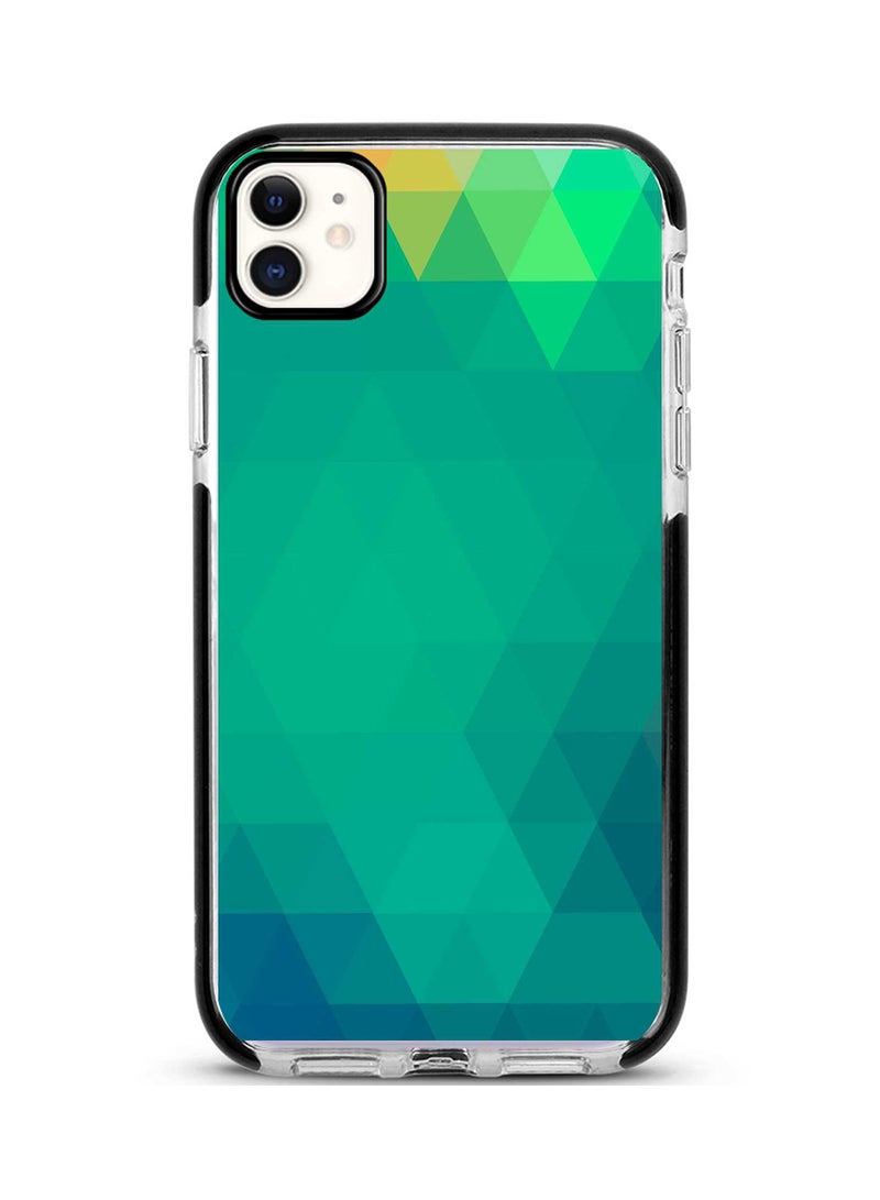 Protective Case Cover For Apple iPhone 11 Emerald Prism Full Print