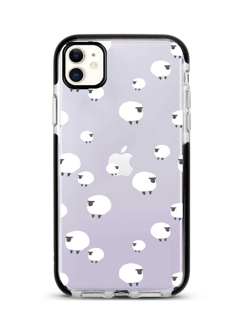 Stylizedd Protective Case Cover For Apple iPhone 11 Purple/White/Black