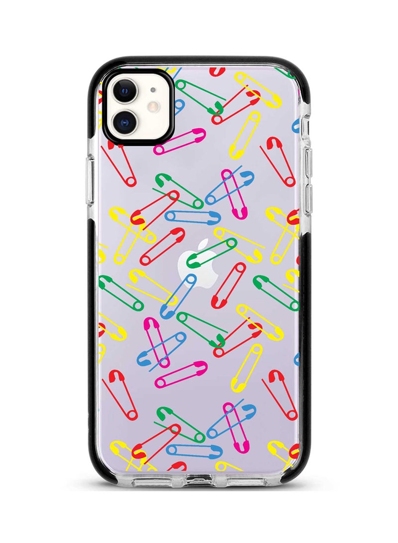 Stylizedd Protective Case Cover For Apple iPhone 11 Safety Pins