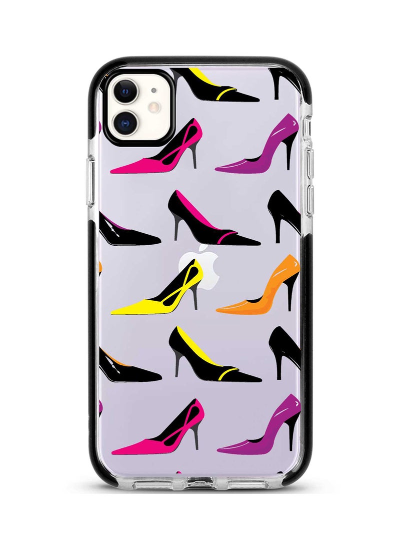 ستايلايزد غطاء حماية واق لهاتف أبل آيفون 11 مزين بنقش أحذية نسائية بكعب عالي