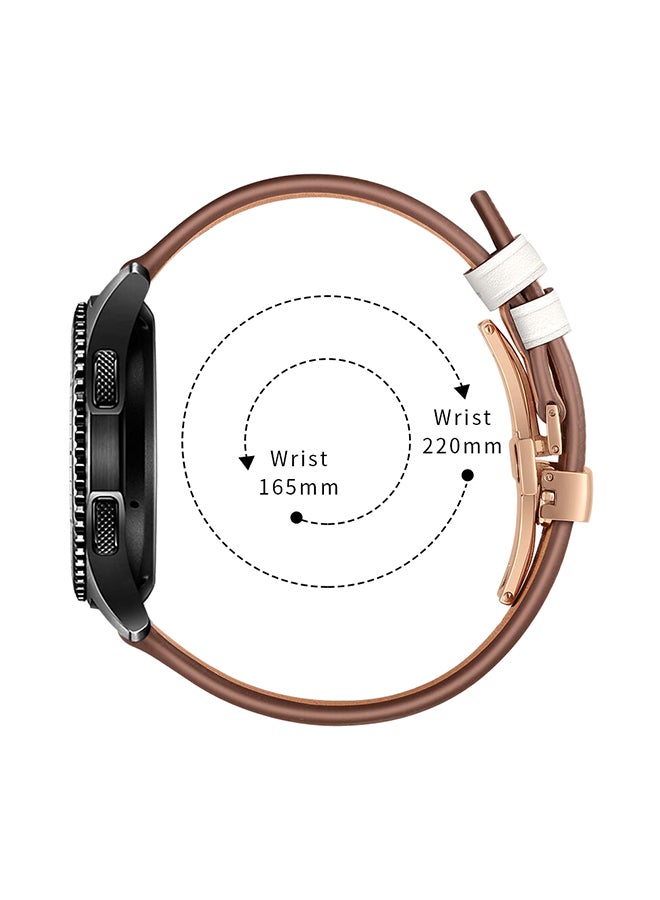 Mifan Leather Replacement Band For Samsung Gear S3 White - Image 5