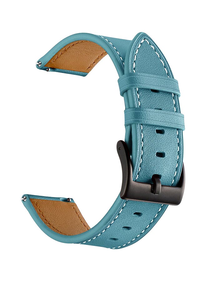 ميفان سوار ساعة ذكية رسمي من الجلد الأصلي أزرق - Image 2