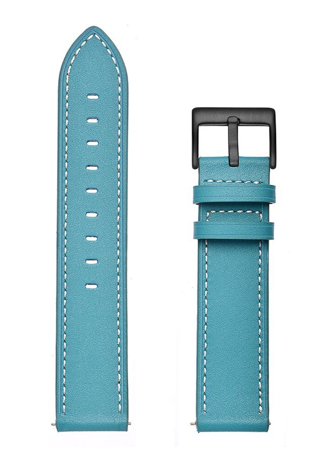 ميفان سوار ساعة ذكية رسمي من الجلد الأصلي أزرق - Image 3