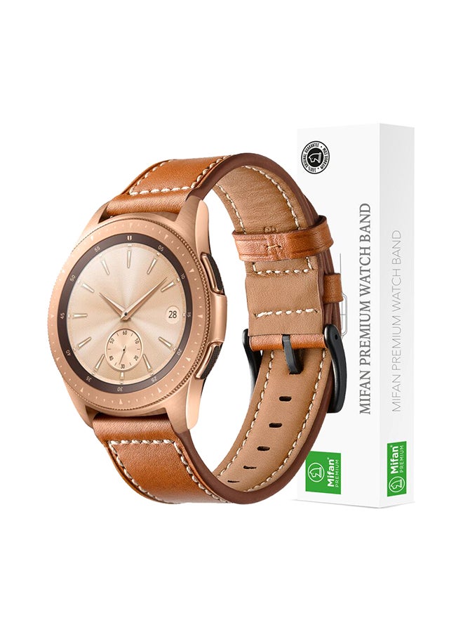 ميفان سوار ساعة ذكية رسمي من الجلد الأصلي بني - Image 1
