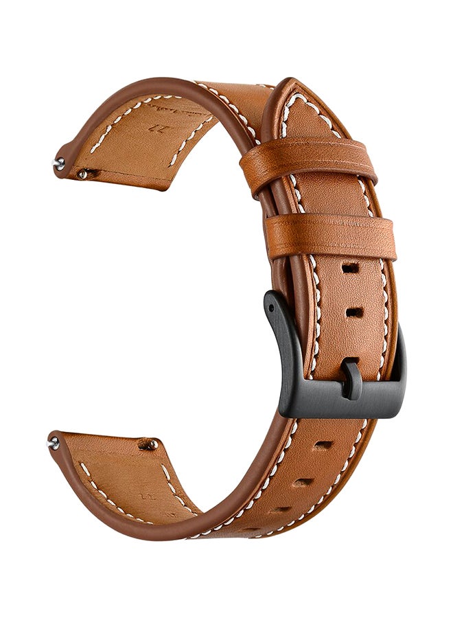 ميفان سوار ساعة ذكية رسمي من الجلد الأصلي بني - Image 2