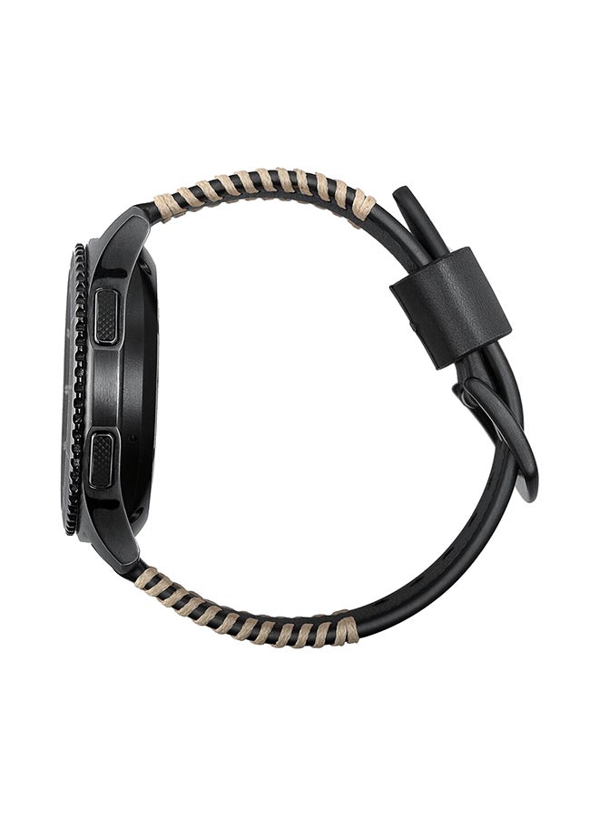 Mifan Official Genuine Leather Smartwatch Band Black - Image 3