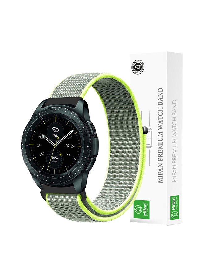ميفان سوار بديل من الجلد لساعة جير S3 فرونتير/ كلاسيك مقاس 22 مم . أخضر - Image 1
