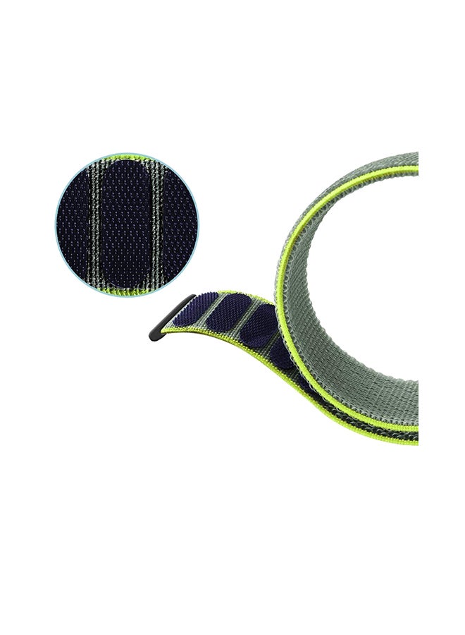 ميفان سوار بديل من الجلد لساعة جير S3 فرونتير/ كلاسيك مقاس 22 مم . أخضر - Image 4