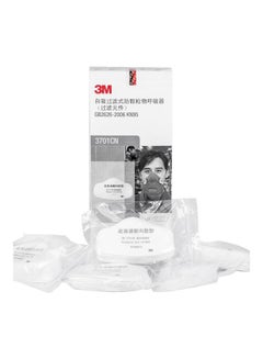 3M 10-Piece Anti-Dust Face Mask Filter White 11x3x5centigram  - Image 3