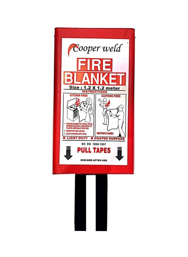 Kitchen Fire Blanket Red/White 1.2x1.2meter - v1572352856/N28660321A_1