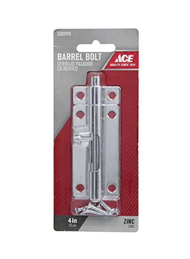 Barrel Bolt Silver 10cm  - Image 2