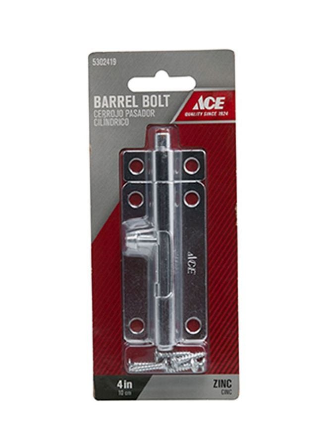 Barrel Bolt Silver 10cm  - Image 1