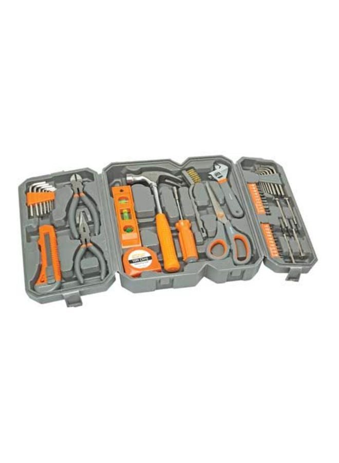 Apollo 50-Piece Multi-Use Tool Set Grey/Orange 62inch 