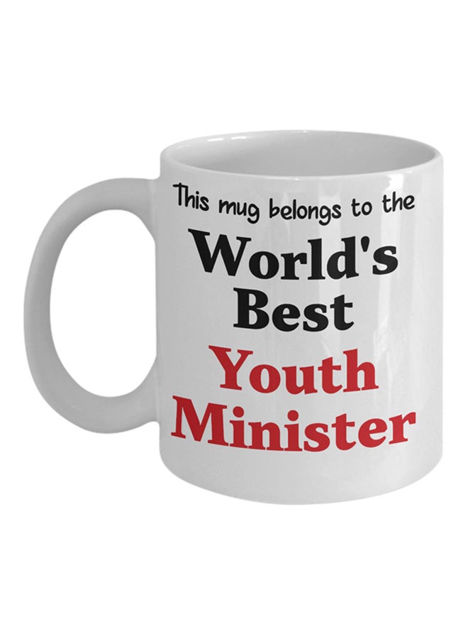 ITALCO World's Best Youth Minister Coffee Cup White 