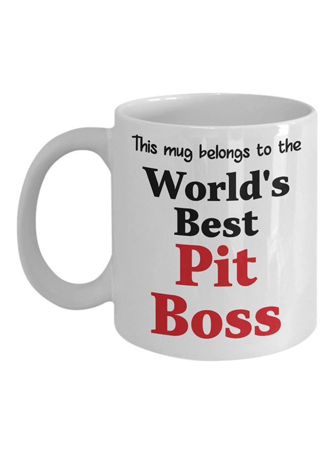 ITALCO World's Best Pit Boss Coffee Mug White