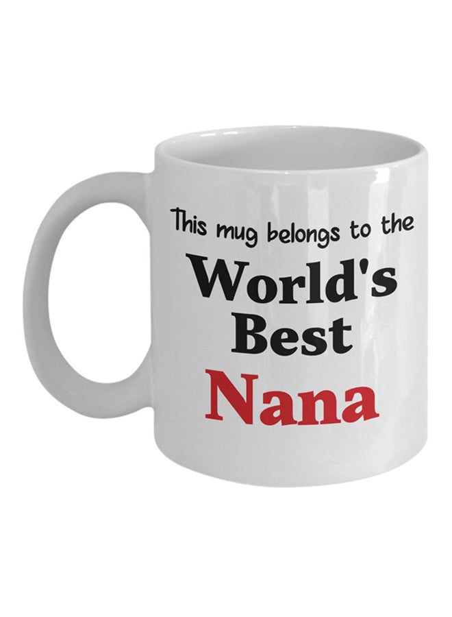 ITALCO World's Best Nana Printed Coffee Mug White