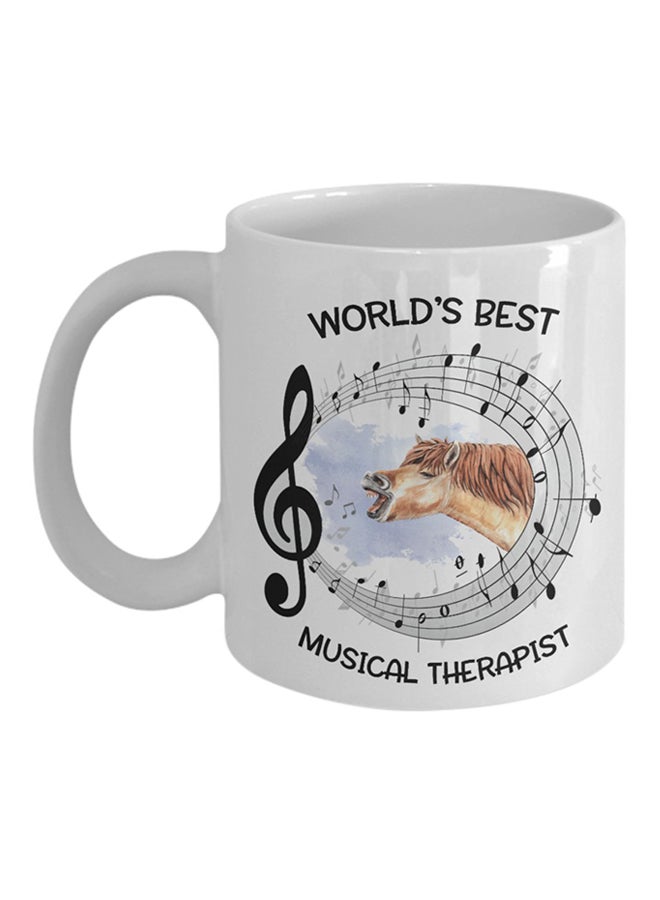 ITALCO World's Best Musical Therapist Printed Coffee Mug White 