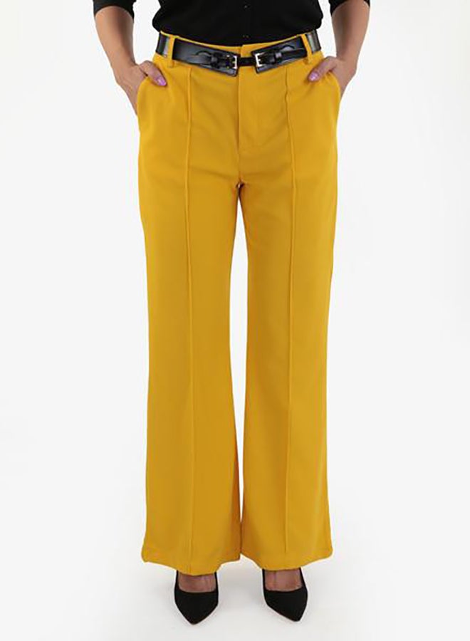 Raw Orange Formal Pants Yellow  - Image 1