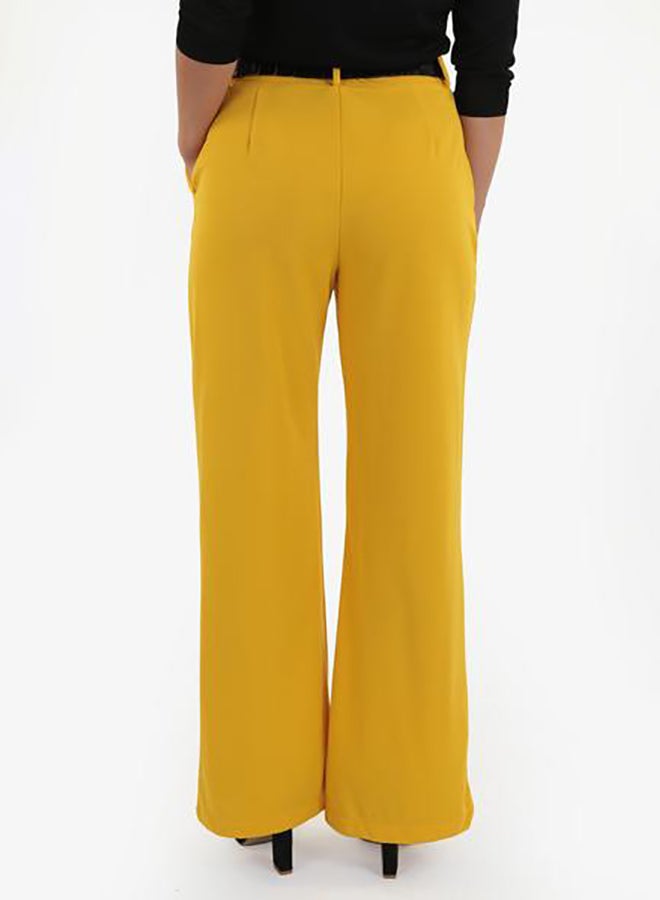 Raw Orange Formal Pants Yellow  - Image 2