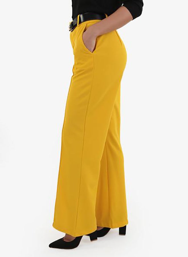 Raw Orange Formal Pants Yellow  - Image 3